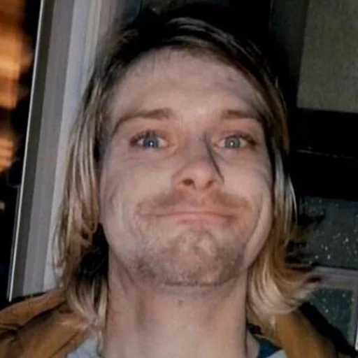 Telegram Sticker «Kurt Cobain (Nirvana)» 😊