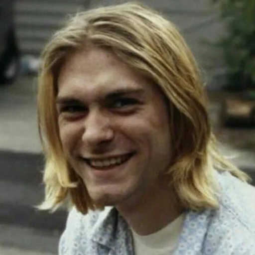 Telegram stiker «Kurt Cobain (Nirvana)» 😆