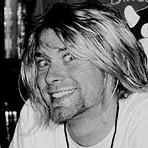 Telegram stiker «Kurt Cobain (Nirvana)» 😃