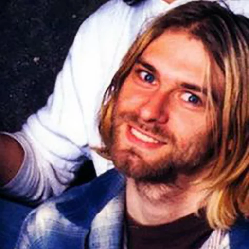 Telegram Sticker «Kurt Cobain (Nirvana)» 🙃