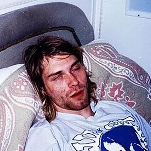 Эмодзи Kurt Cobain (Nirvana) 😴
