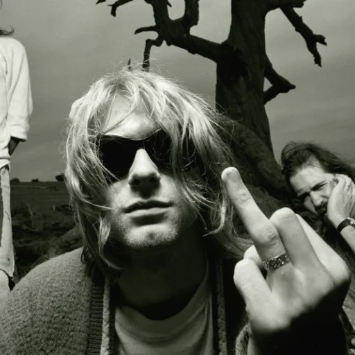 Эмодзи Kurt Cobain 2 🖕