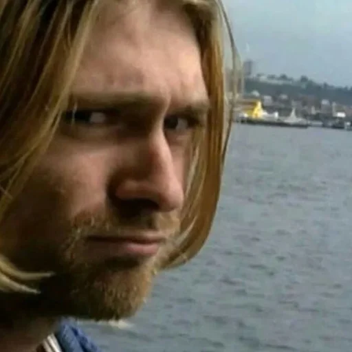 Telegram stiker «Kurt Cobain 2» 😟