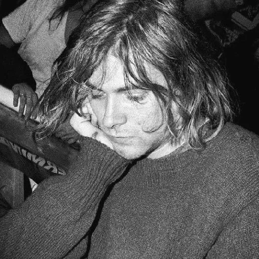 Telegram Sticker «Kurt Cobain 2» 😔