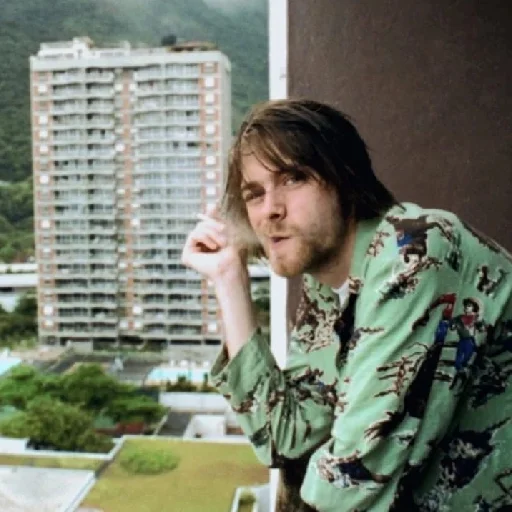 Telegram stiker «Kurt Cobain 2» 😙