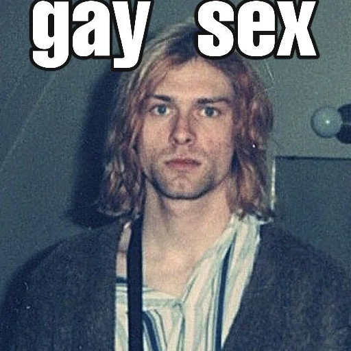 Kurt Cobain 2 sticker 😃