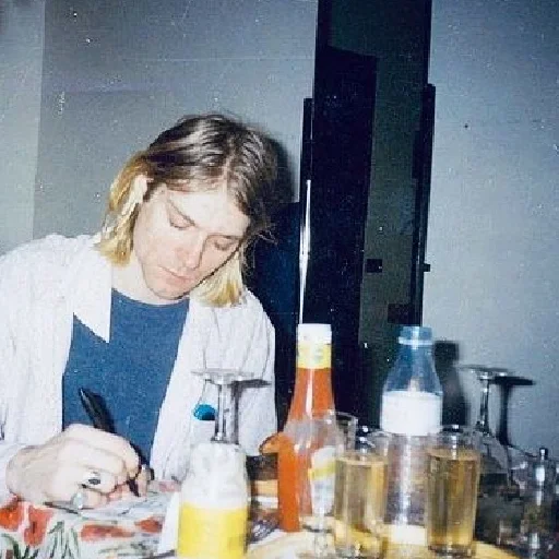 Kurt Cobain 2 sticker ✍
