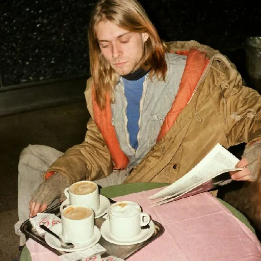 Telegram Sticker «Kurt Cobain 3» 🧐
