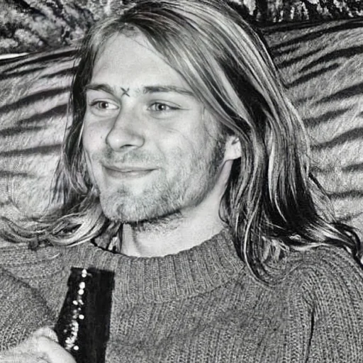 Telegram Sticker «Kurt Cobain 3» 🍺
