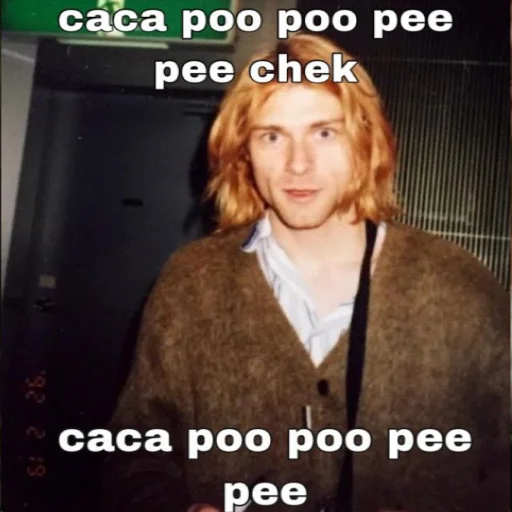 Стікер Telegram «Kurt Cobain 3» 🤪