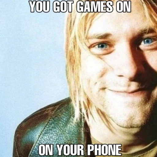 Стікер Telegram «Kurt Cobain 3» 🤭