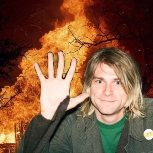 Kurt Cobain 3 sticker 👋