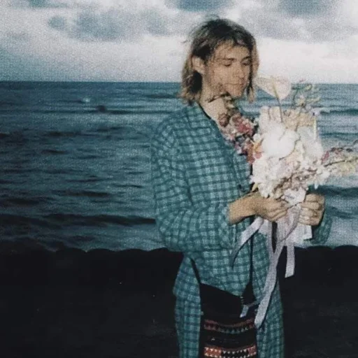 Стікер Telegram «Kurt Cobain» 😰
