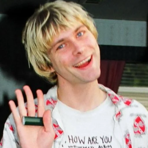 Telegram stiker «Kurt Cobain» ☺️