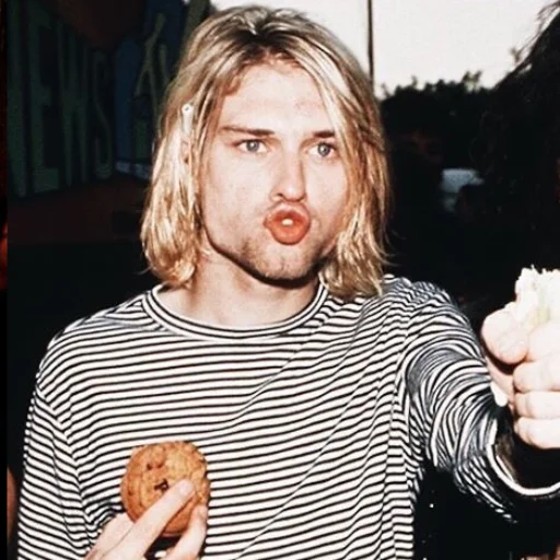 Telegram stiker «Kurt Cobain» 😤