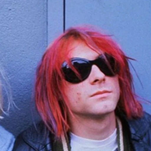 Telegram stiker «Kurt Cobain» 😒