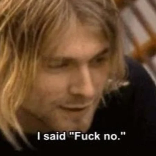 Эмодзи Kurt Cobain 😉