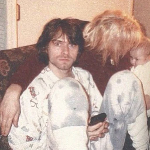 Эмодзи Kurt Cobain 😓