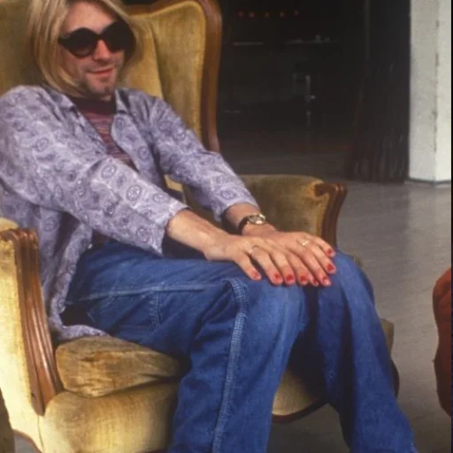 Telegram stiker «Kurt Cobain» 💅