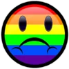 Эмодзи Telegram «LGBTQIA» ☹️