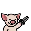 Стікер Pig HD ✂️