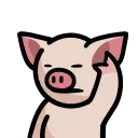 Pig HD sticker 🙉