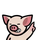 Стикер Pig HD ☝