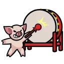 Pig HD sticker 🥁