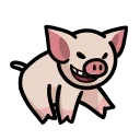 Pig HD sticker 🏃