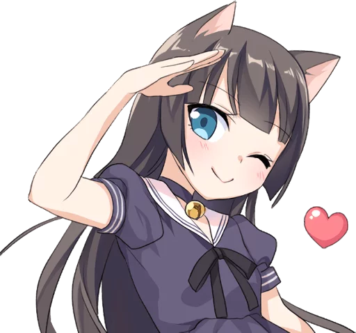 Tsundere Cat Girl Miyako stiker 👋