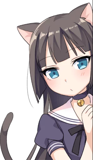 Стікер Telegram «Tsundere Cat Girl Miyako» 👀