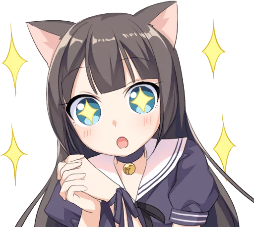 Стікер Telegram «Tsundere Cat Girl Miyako» 😍