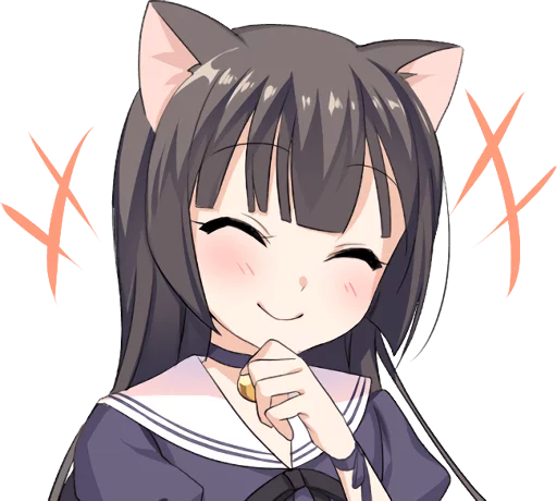Стікер Telegram «Tsundere Cat Girl Miyako» 😄