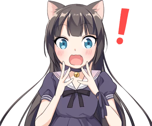 Стікер Tsundere Cat Girl Miyako ❗