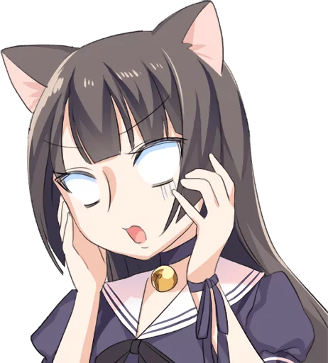 Эмодзи Tsundere Cat Girl Miyako 🙀