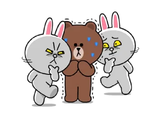 LINE Characters stiker 🤔