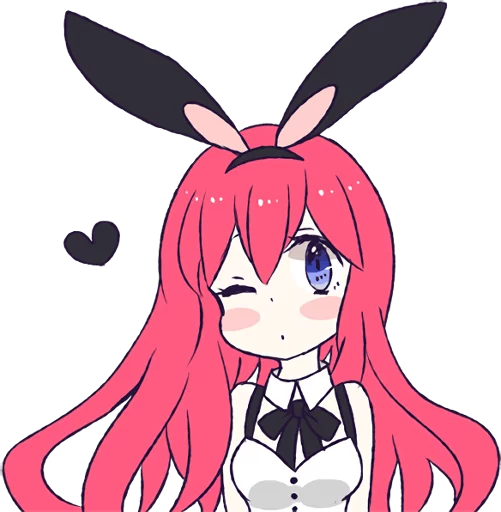 Эмодзи A Cute Little Rabbit Girl 😘