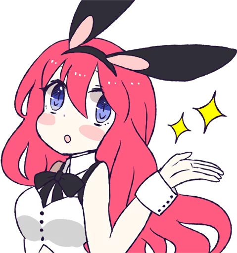 Емодзі A Cute Little Rabbit Girl 🙄