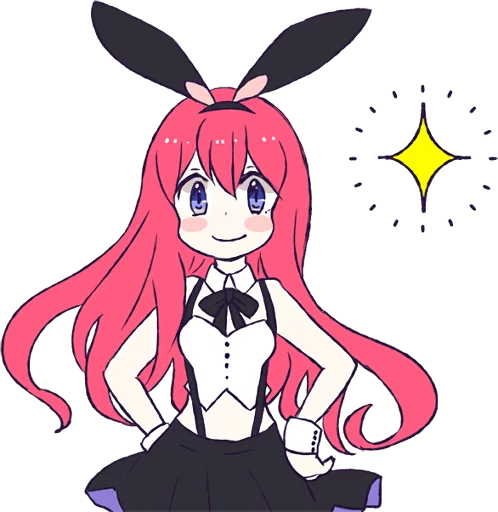 A Cute Little Rabbit Girl emoji ☺️