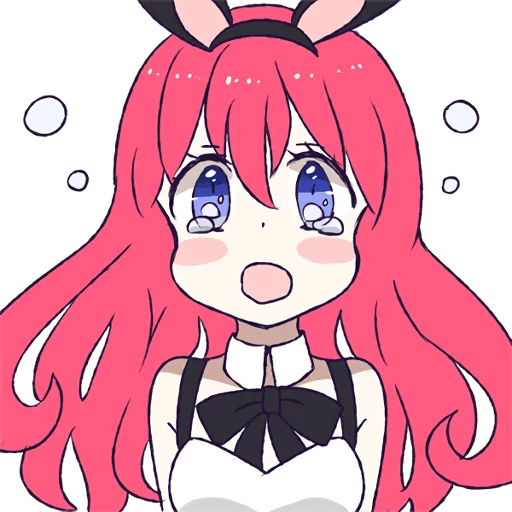 Емодзі A Cute Little Rabbit Girl 😢
