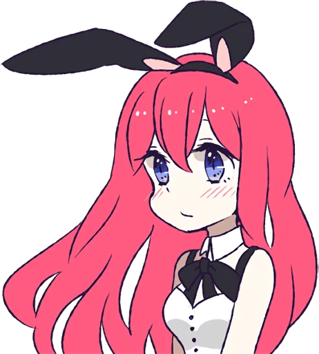 A Cute Little Rabbit Girl emoji 😐