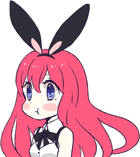 Эмодзи A Cute Little Rabbit Girl 😒