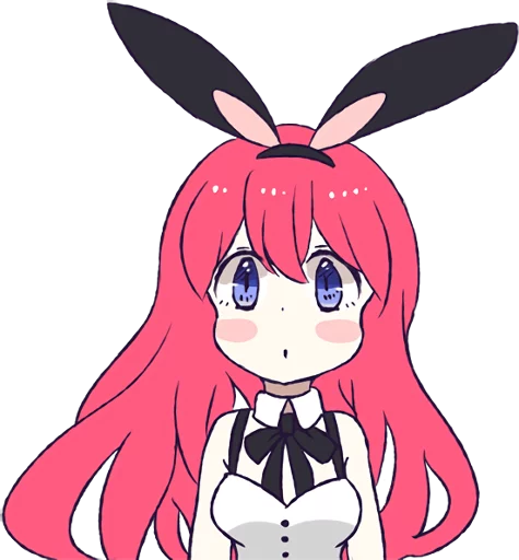 A Cute Little Rabbit Girl emoji 😶