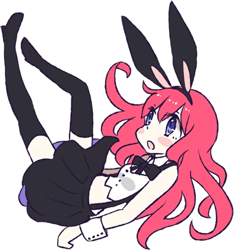 Емодзі A Cute Little Rabbit Girl 🤔