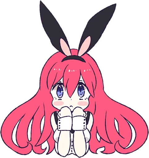 Стікер A Cute Little Rabbit Girl 👀