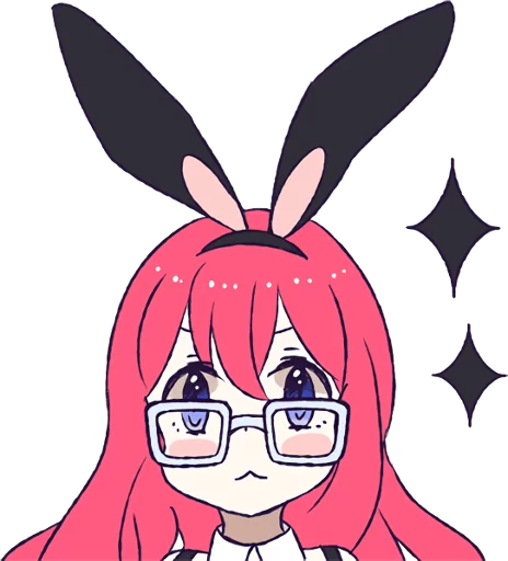 A Cute Little Rabbit Girl emoji 😎