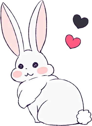 Стікер A Cute Little Rabbit Girl 🐰