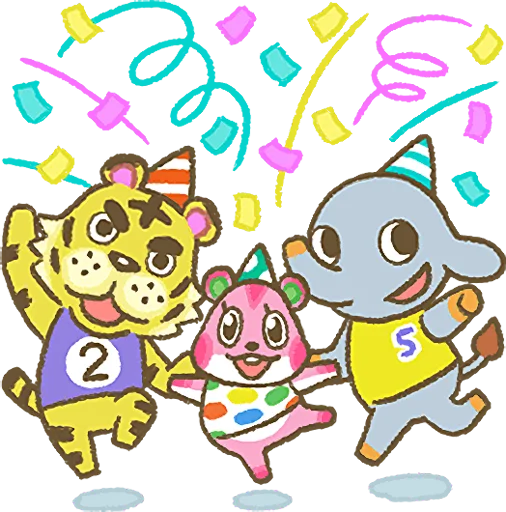 Стикер Animal Crossing 15th Anniversary Sticker  🎉