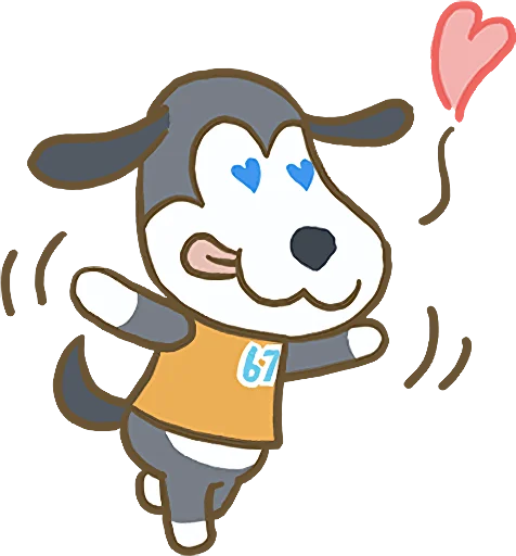 Telegram stiker «Animal Crossing 15th Anniversary Sticker» ?