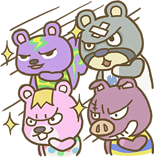Емодзі Animal Crossing 15th Anniversary Sticker  😏